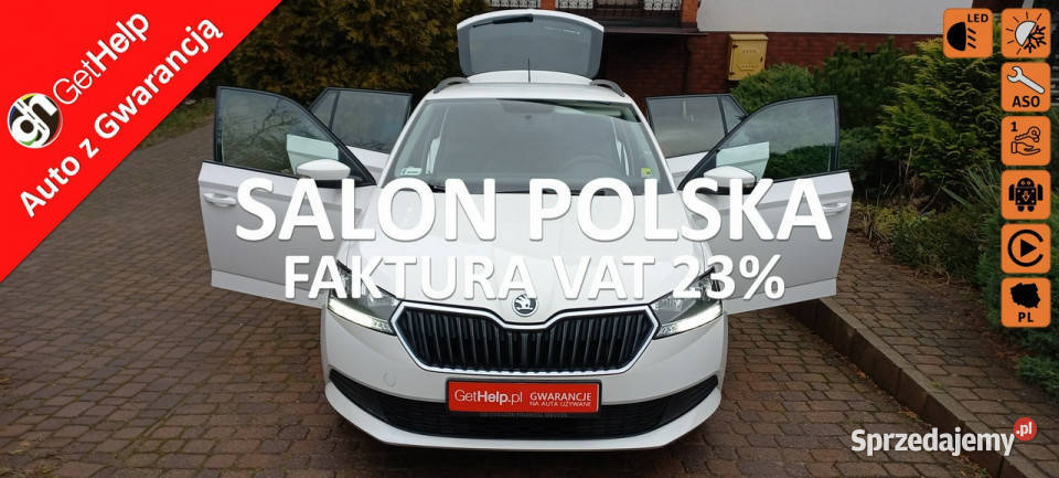 Škoda Fabia Pełen serwis tylko ASO Salon Polska Lift Ledy 1.0 TSI 95KM F.V…