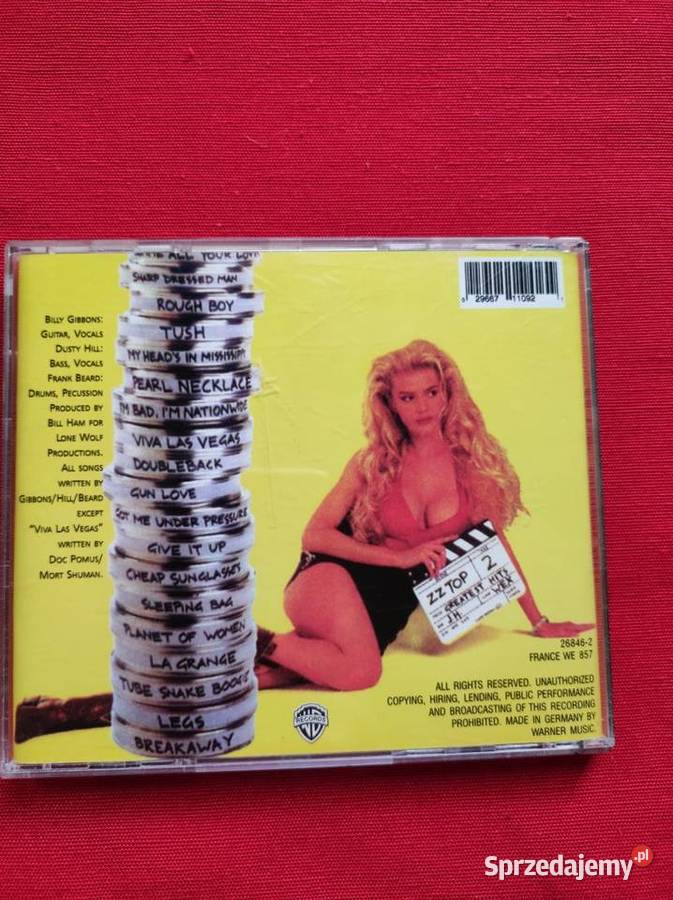 ZZ Top Greatest Hits bonus breakaway 1992 Kielce