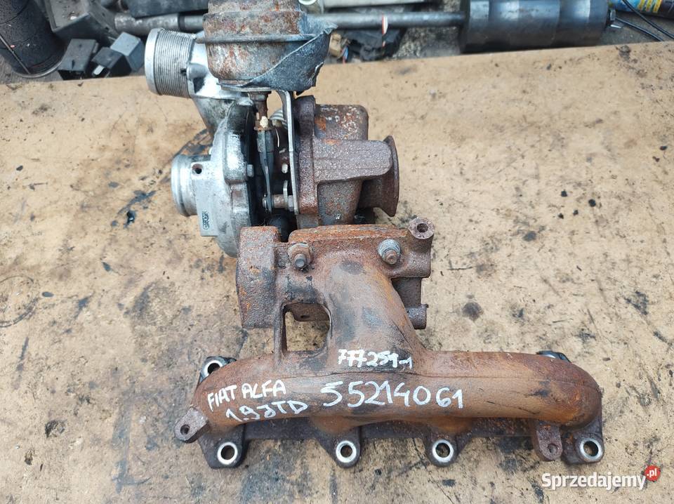 Fiat Alfa romeo 19jtd turbosprężarka 55214061 Układ wydechowy świętokrzyskie Kielce sprzedam