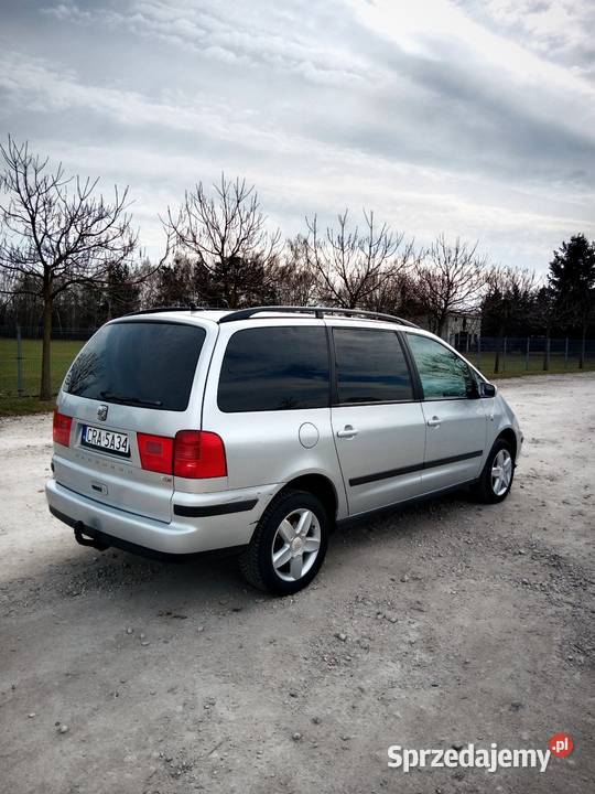 Seat Alhambra 20tdi 7 osobowy welurowa tapicerka Alhambra Piotrków Kujawski