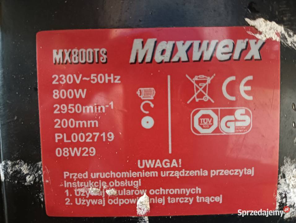 Piła pilarka 800W 230V drzewa stołowa pilarka Wałbrzych sprzedam