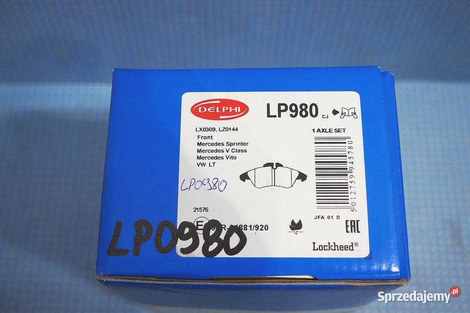 Klocki hamulcowe LP0980 Delphi sprzedam