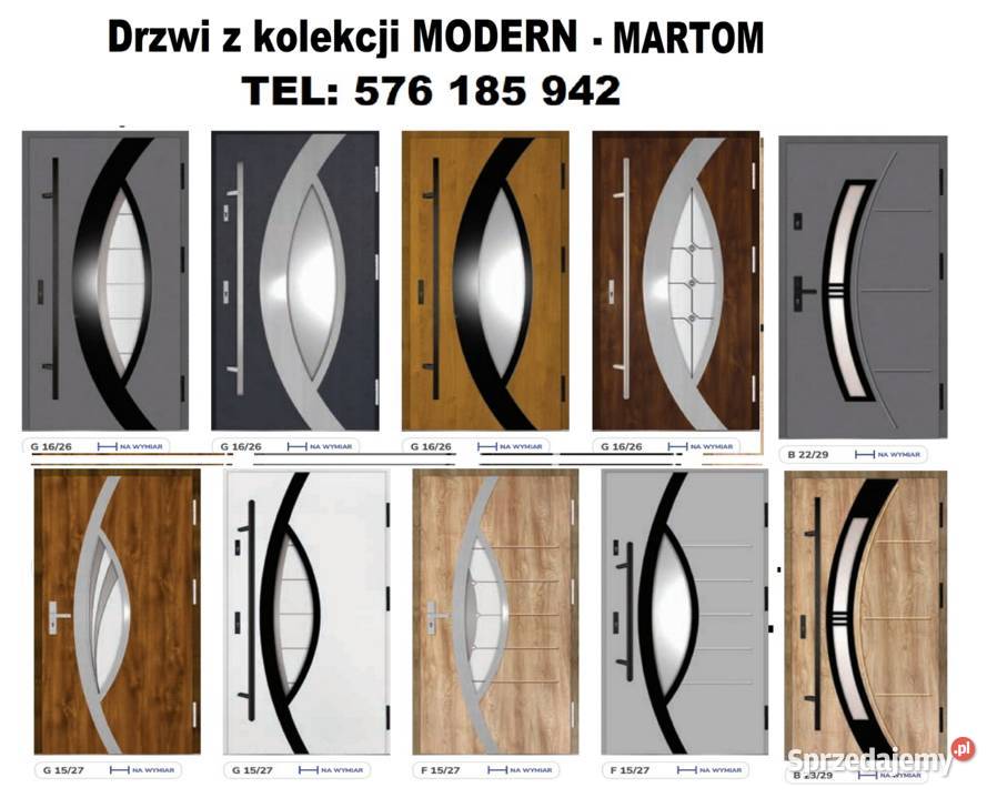 Drzwi wejściowe zewnętrzne drewniane i metalowe Budowa małopolskie Kraków
