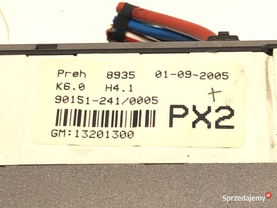 PANEL STEROWANIA NAWIEWU OPEL ZAFIRA B 13201300 Panele sterowania, przełączniki