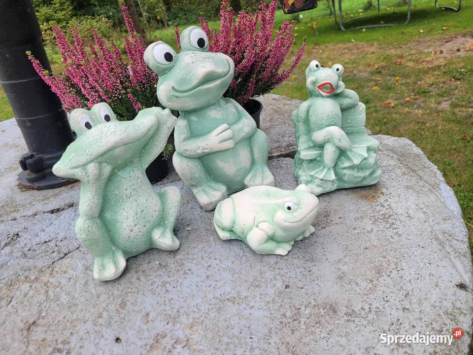 ŻABA OGRODOWA FIGURKI żąbki gipsowe Dom i Ogród Wrocław
