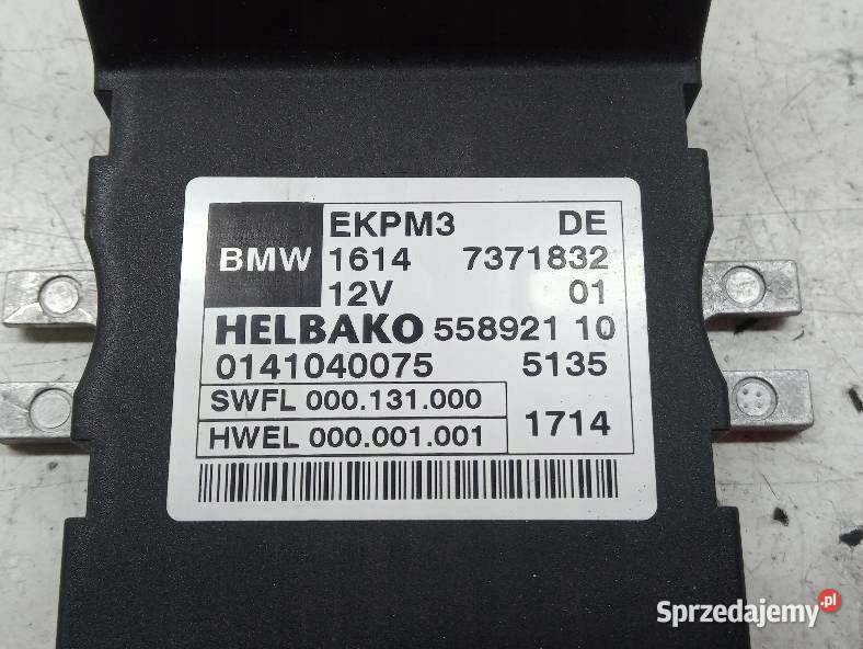 MODUŁ POMPY PALIWA 7371832 Bmw Seria 3 VI 2011 Rok produkcji 2014 świętokrzyskie