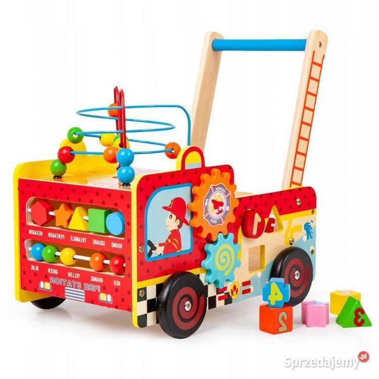 Drewniany pchacz edukacyjny straż pożarna klocki podlaskie Bielsk Podlaski