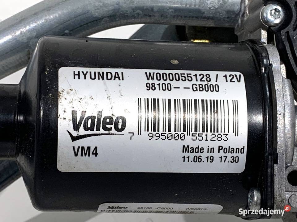 MECHANIZM WYCIERACZEK PRZÓD HYUNDAI i20 II