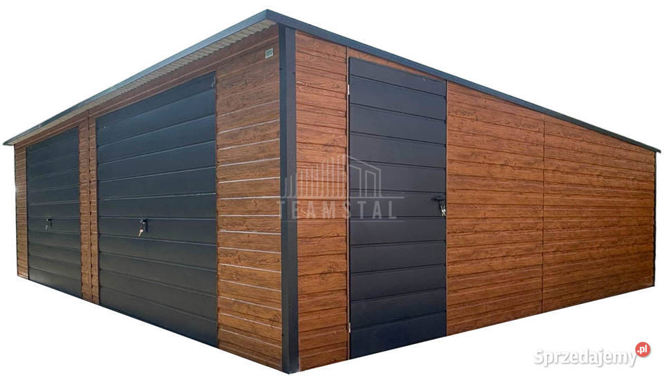 Garaż blaszany 85x6m 2x brama uchylna drzwi okno 381zł/m2 małopolskie Nowy Sącz sprzedam