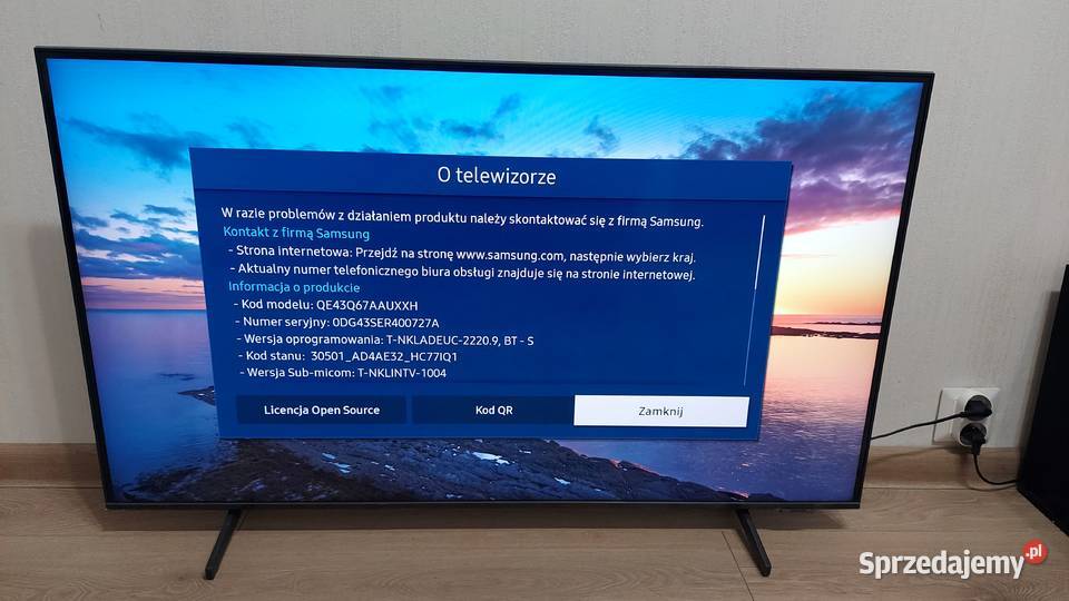 TV Samsung QE 43 QLED Q67A 4K UHD DVBT2 smartTV USB