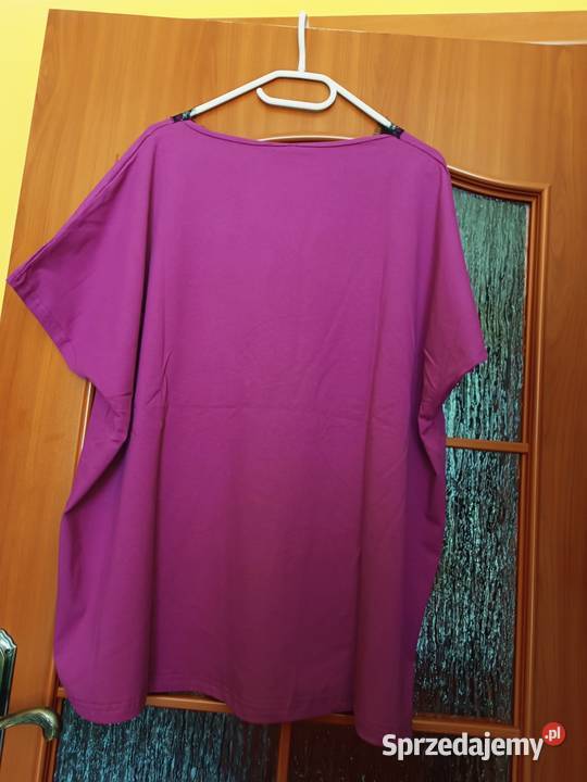 Bluzka fuksja z krótkim rękawem Cieszyn