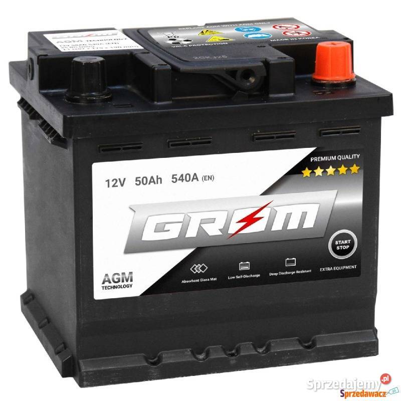 Akumulator Grom AGM Startstop 50Ah 540A Suwałki sprzedam