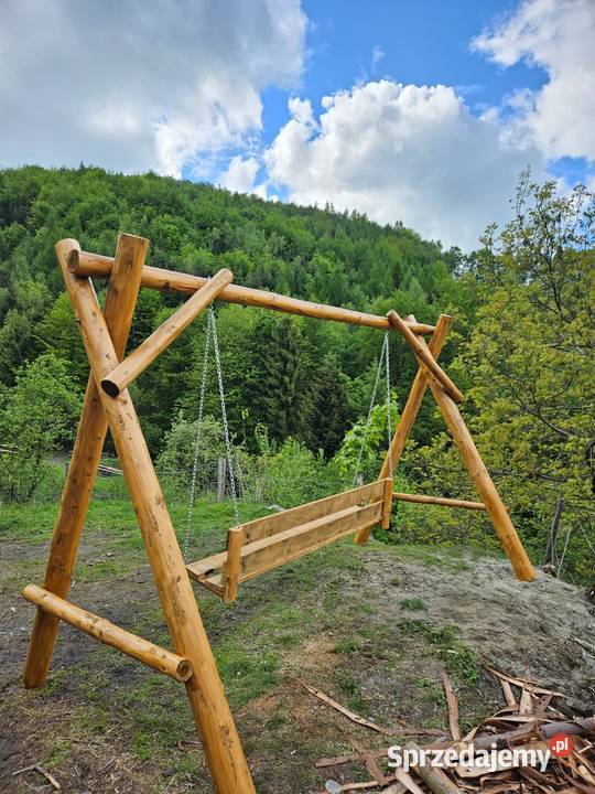 Huśtawka ogrodowa drewniana Obidza