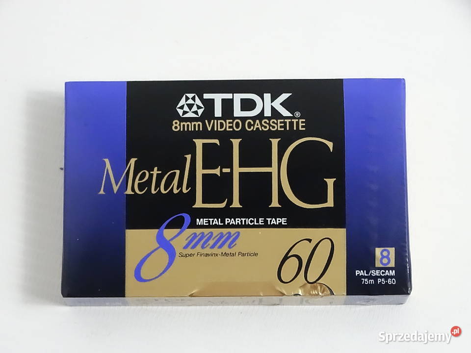 Kaseta 8mm TDK Metal EHG 60 NOWA w folii Rare Biłgoraj