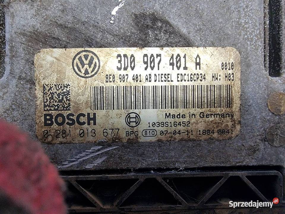 KOMPUTER VOLKSWAGEN PHAETON 3D0907401A osobowe Lipno sprzedam