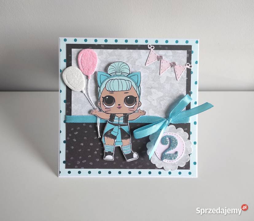 Kartka ręcznie robiona na urodziny dziewczynki Łódź
