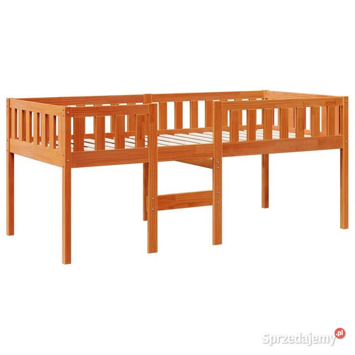 Łóżko dziecięce bez materaca woskowy brąz 89cm mazowieckie