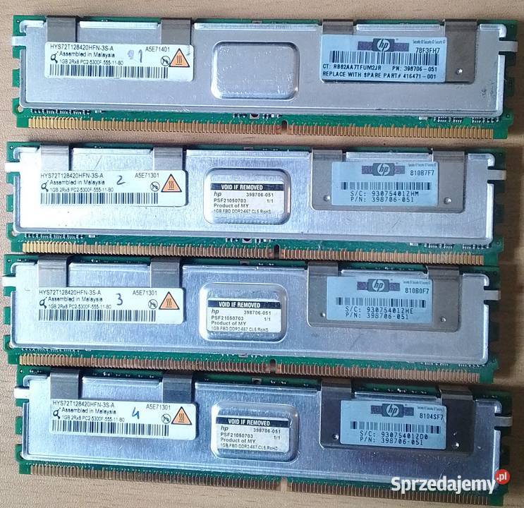 Pamięć DDR2667 1GBx4 Gorzów Wielkopolski