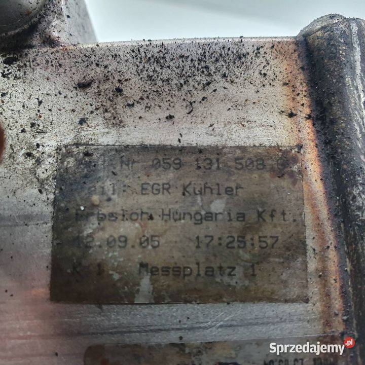 CHŁODNICZKA SPALIN VOLKSWAGEN PHAETON 059131508C kujawsko-pomorskie Lipno