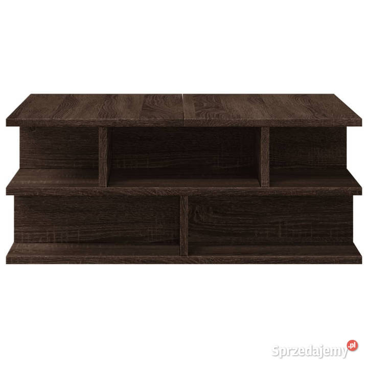 Stolik kawowy brązowy dąb 70x70x29 WM840750 Stoły Warszawa