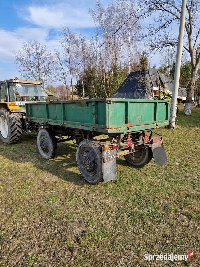 Przyczepa dwuosiowa z kiprem d43 d35 d47 autosan Iwanowice Włościańskie sprzedam