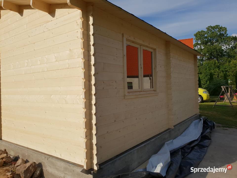 Drewniany garaż dwustanowiskowy warmińsko-mazurskie Mrągowo