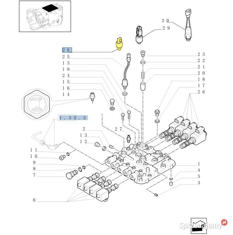 Czujnik ciśnienia oleju skrzyni Case Holland Białystok