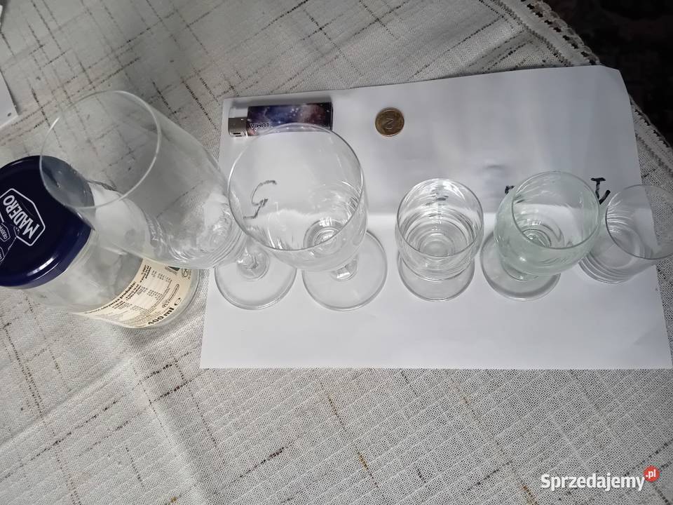 Kieliszki nowe rozne PRL SPOŁEM wodka wino i lubelskie Lublin