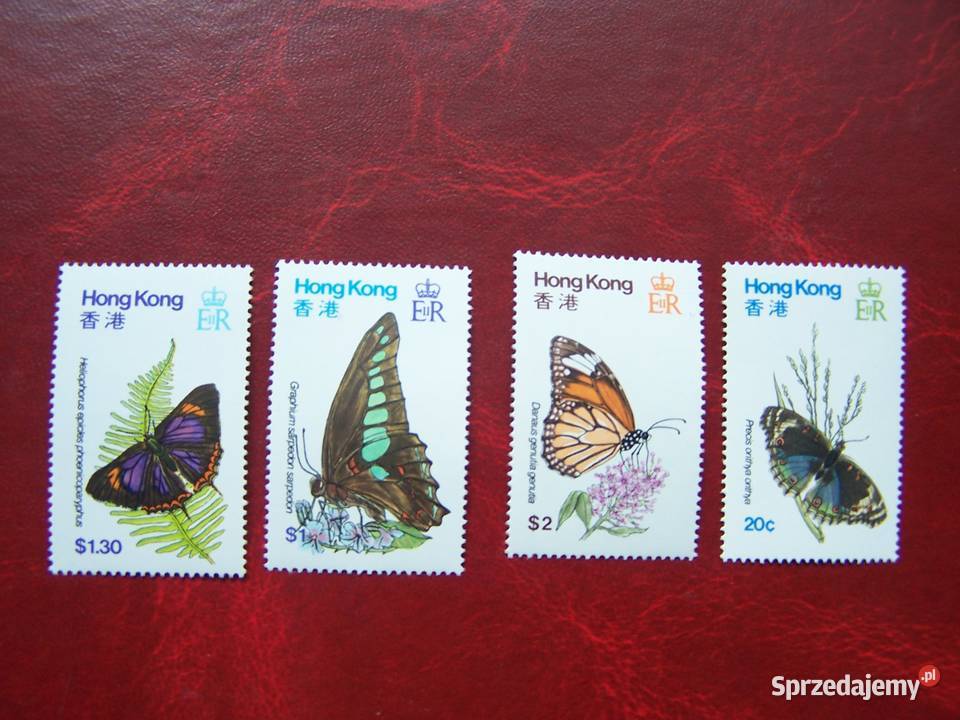 Hong Kong 1979 MNH Mi 35356 Fauna Owady Motyle Tychy