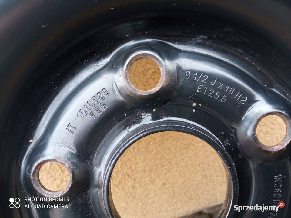 Koło dojazdowe VW Golf Plus R18 1K0601027B Rok produkcji 2005 Oleszyce