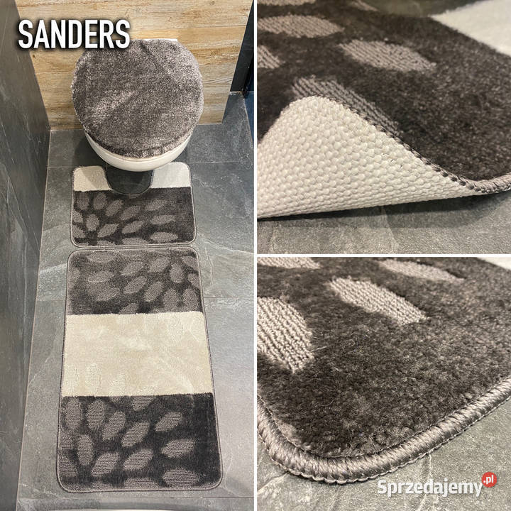 ZESTAW DYWANIKÓW ŁAZIENKOWYCH 50X80 SANDERS szary Białystok