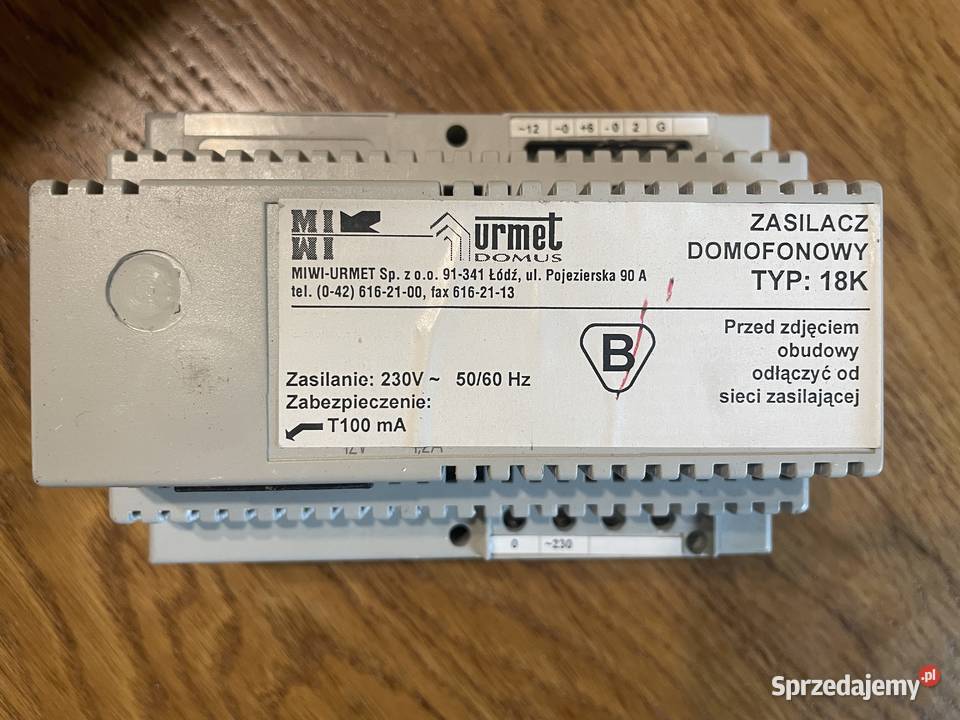 Zasilacz domofonowy Urmet 18K1 Elbląg