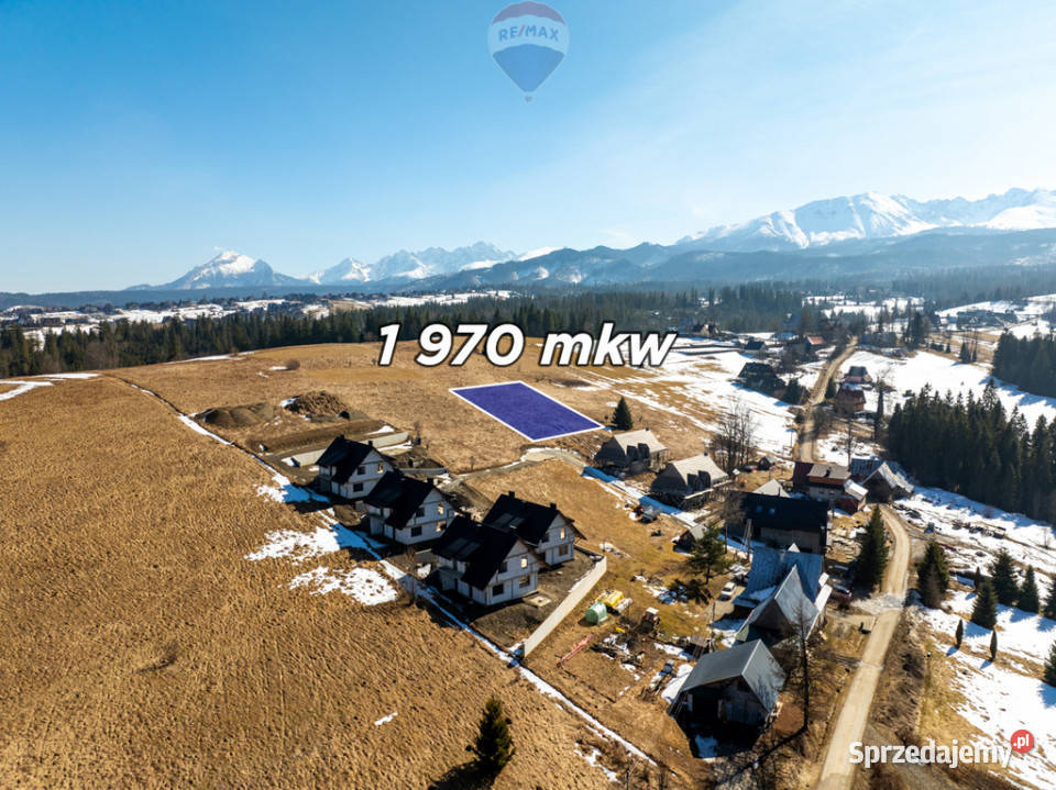 Widokowa działka Zakopane 35m