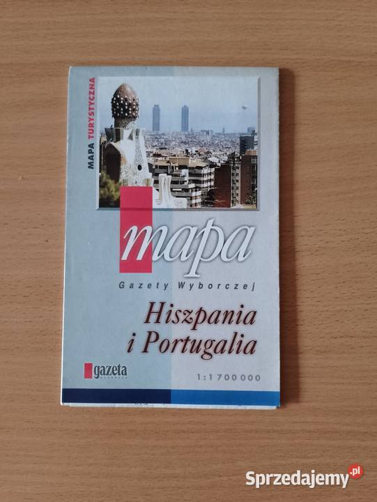 Mapa papierowa HISZPANIA i PORTUGALIA Poznań