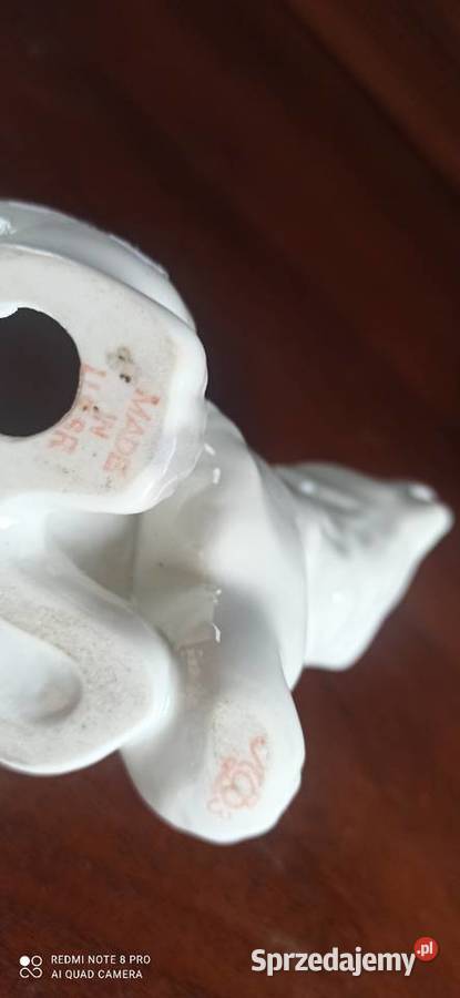 Figurka Niedźwiedź Syg Łomonosow Porcelana i szkło Gdańsk