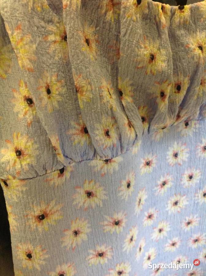 Letnia Sukienka Mini Damska DIVERSE M Nowa brązowy/beżowy Nowa Sól