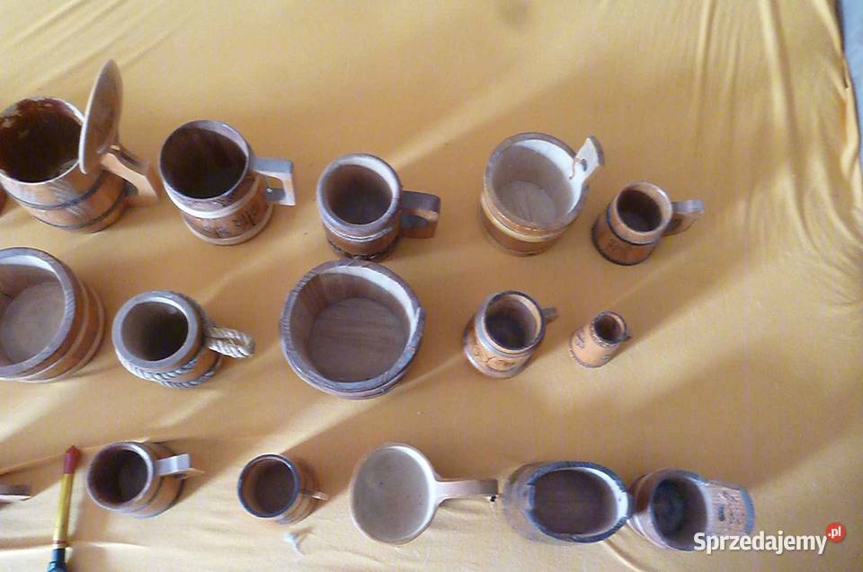 KOMPLET KUFLI DREWNIANYCH GÓRALSKIE ZDOBIONE Kraków