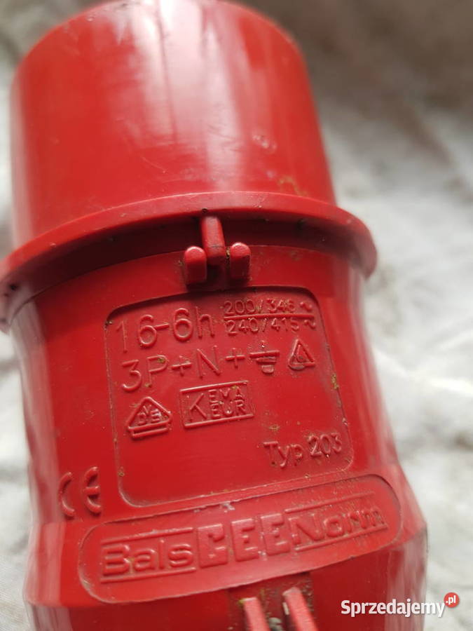 Wtyczka ELPOL 16A6h380V druga