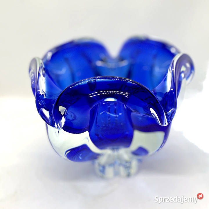 Kobaltowa misa proj J Hospodka Chribska Sklarna mazowieckie Warszawa