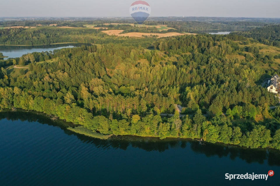 Działka budowlana z linią brzegową jez Czos warmińsko-mazurskie Nowy Probark