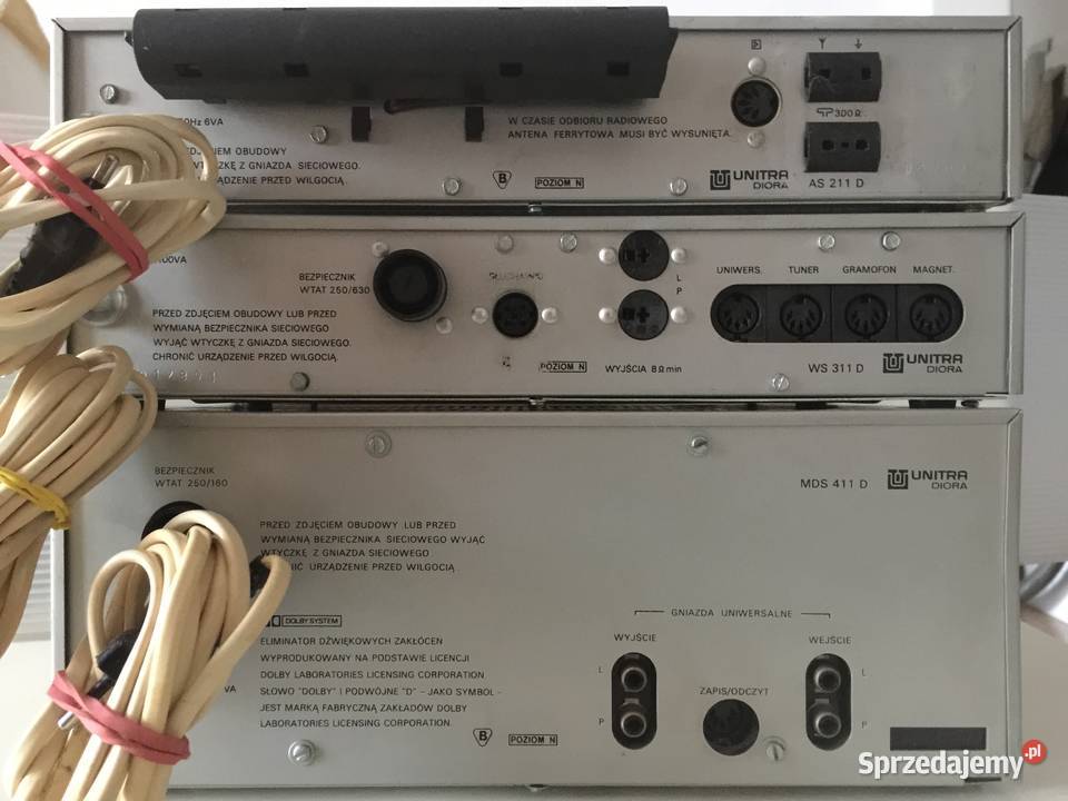 Wieża UNITRA Diora Stereo HIFI Kolumny TONSIL Wrocław