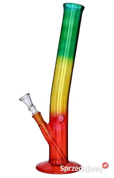 Wysokie Bongo Szklane Rasta 35 Fajka Wodna Duża Ostrowy nad Okszą