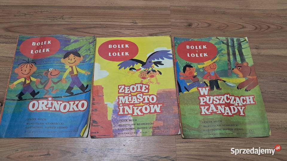 Zestaw Trzy Książki Bolek I Lolek 1988 r