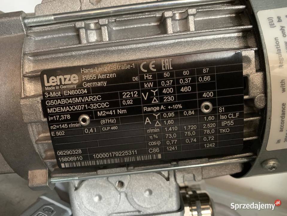Lenze G50AB045MVAR2C 037kW 09516A i173 mazowieckie Warszawa