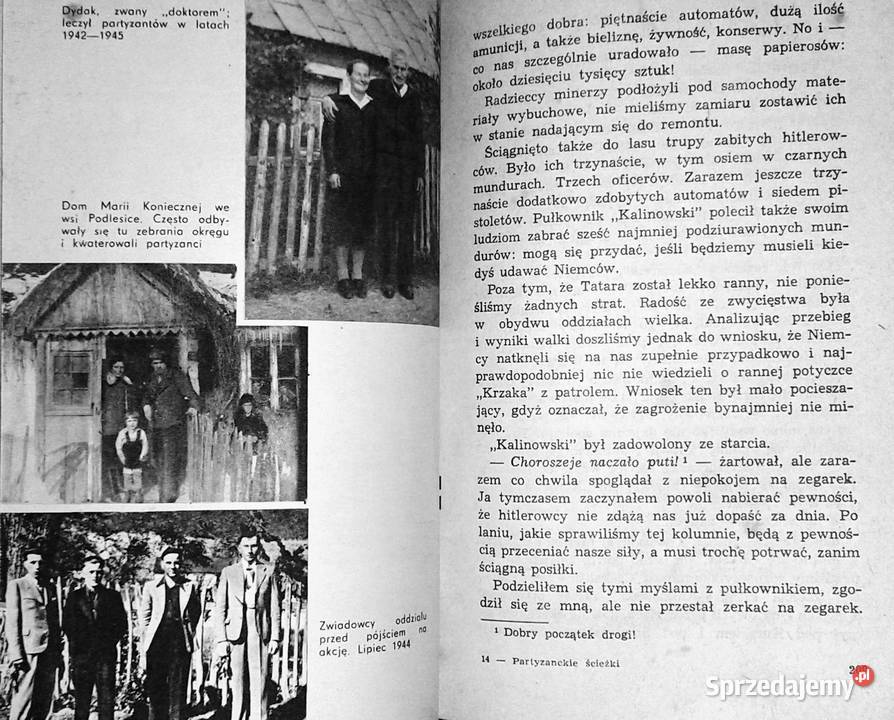 Partyzanckie ścieżki Jan Trzaska Rok wydania 1974 Chełm