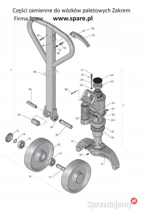 Części zamienne do wózków paletowych Zakrem Warszawa