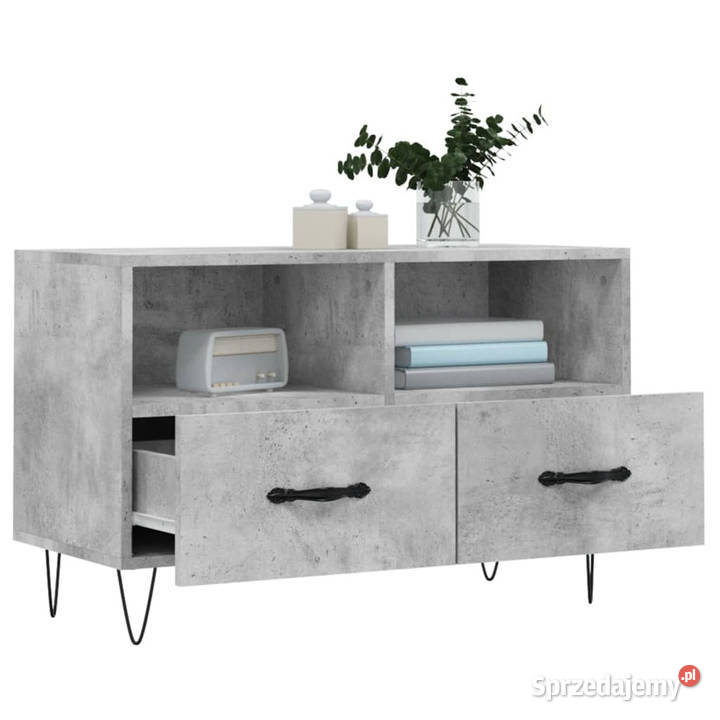 Szafka pod TV szarość betonu 80x36x50 WM828968 Warszawa