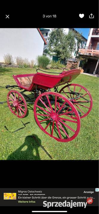 Sprzedam dorożkę x 1870 r do Poprawek Antyki Piaseczno