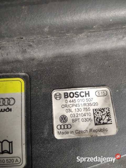 03L130277 układ wtryskowy do audiCAH0445010507 Rok produkcji 2010 Pleszew