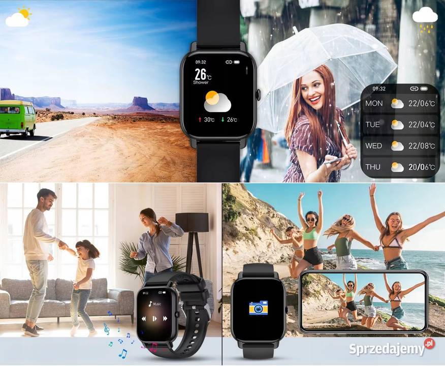 Smartwach Zegarek Menu Wodoodporny Sport Pomiary Unisex Białystok sprzedam